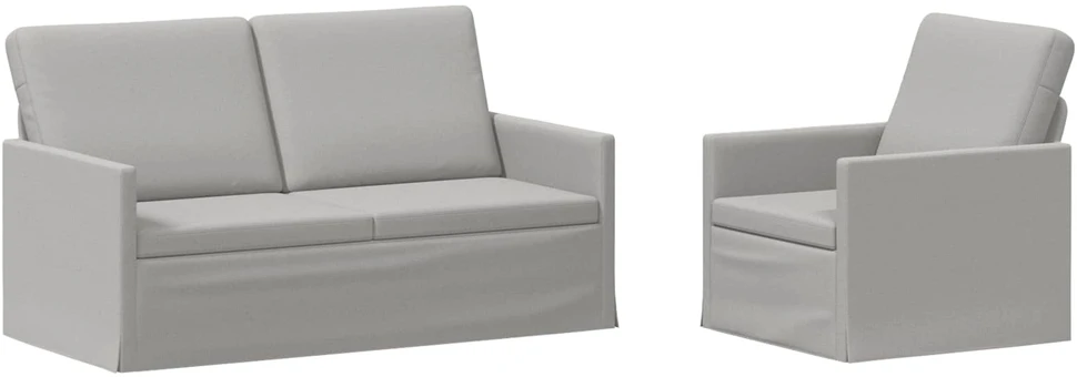 Sofa Sofos komplektas 2 vnt. Debesų pilka Audinys
