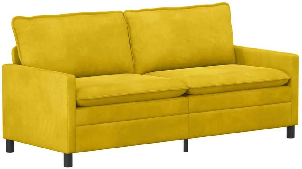 Sofa Sofos komplektas 2 vnt. Geltona Aksomas