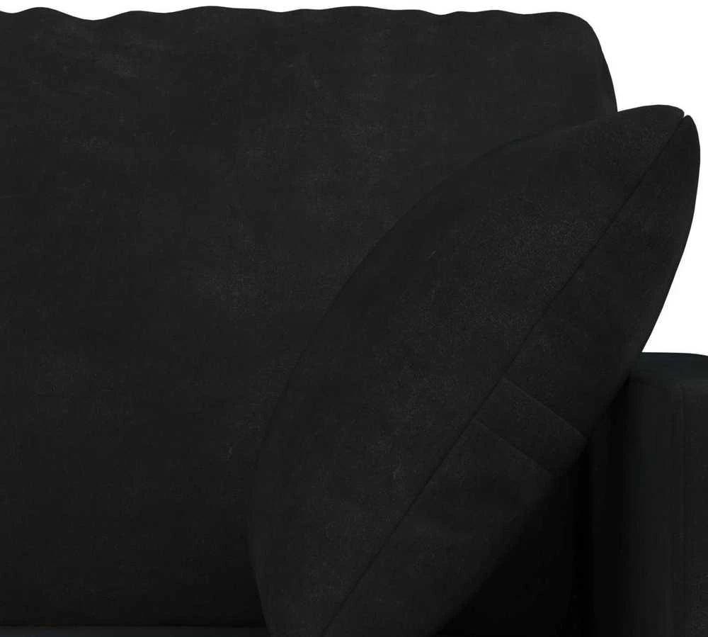Sofa Sofos komplektas 2 vnt. Juoda Aksomas