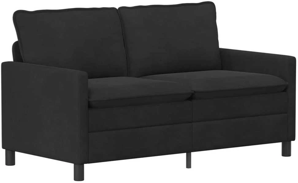 Sofa Sofos komplektas 2 vnt. Juoda Aksomas