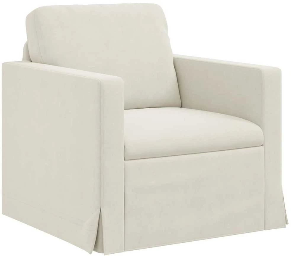 Sofa Sofos komplektas 2 vnt. Kreminė Aksomas