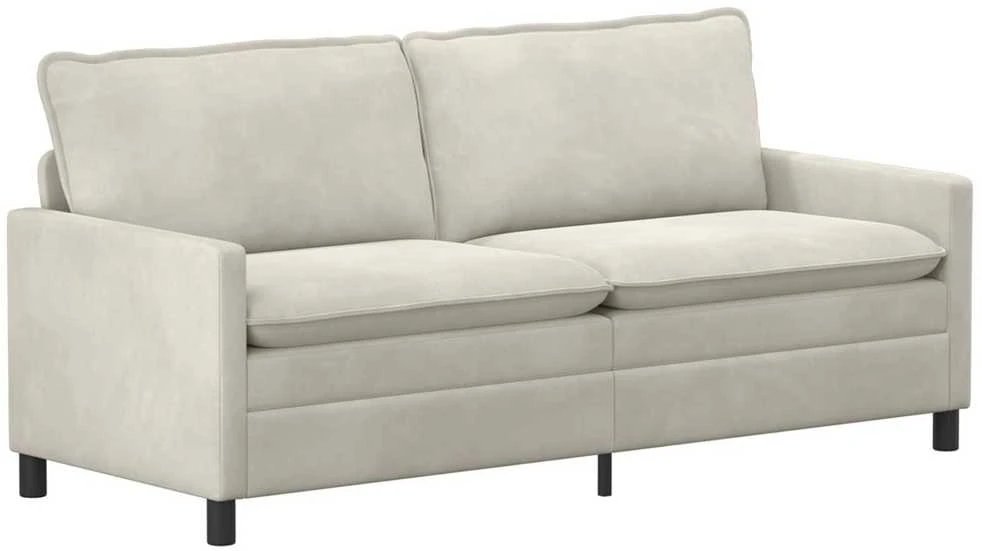 Sofa Sofos komplektas 2 vnt. Kreminė Aksomas