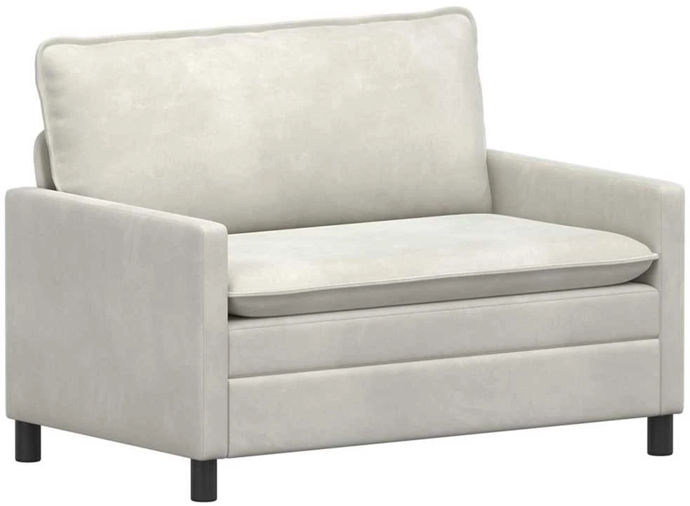 Sofa Sofos komplektas 2 vnt. Kreminė Aksomas