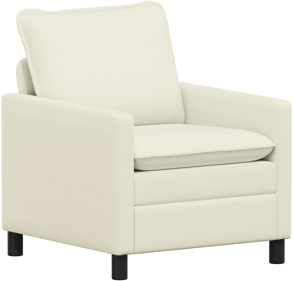 Sofa Sofos komplektas 2 vnt. Kreminė Audinys