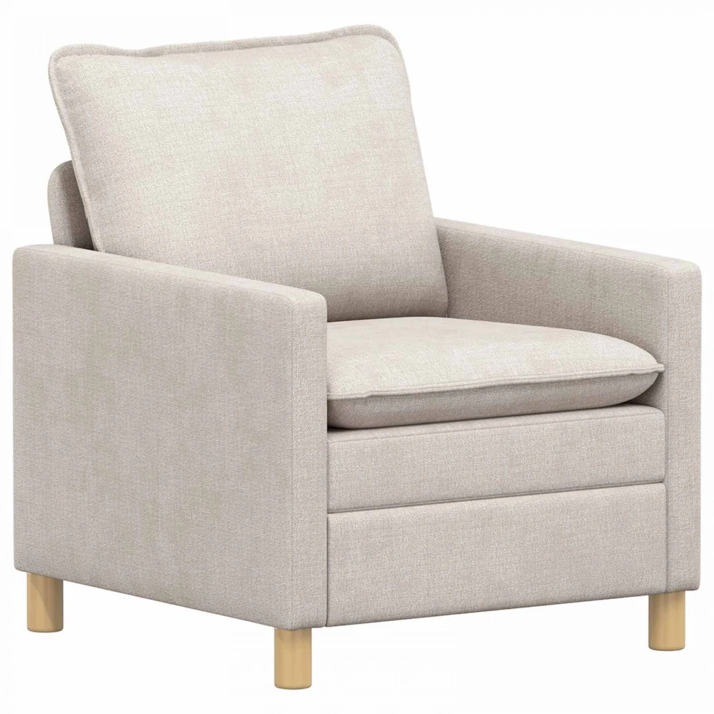 Sofa Sofos komplektas 2 vnt. Kreminė Poliesteris