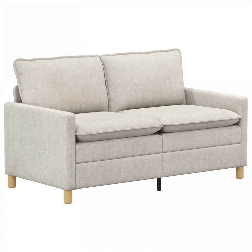 Sofa Sofos komplektas 2 vnt. Kreminė Poliesteris