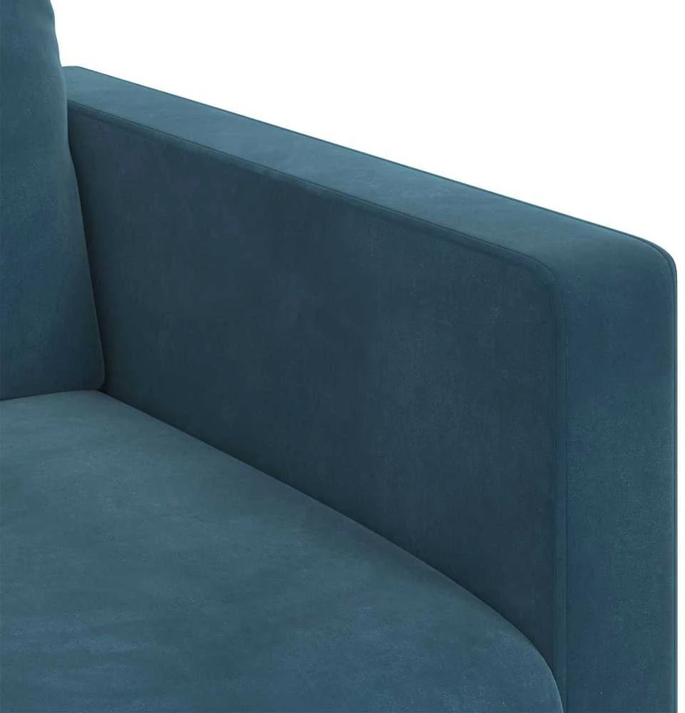 Sofa Sofos komplektas 2 vnt. Mėlyna Aksomas