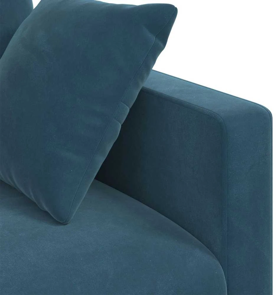 Sofa Sofos komplektas 2 vnt. Mėlyna Aksomas