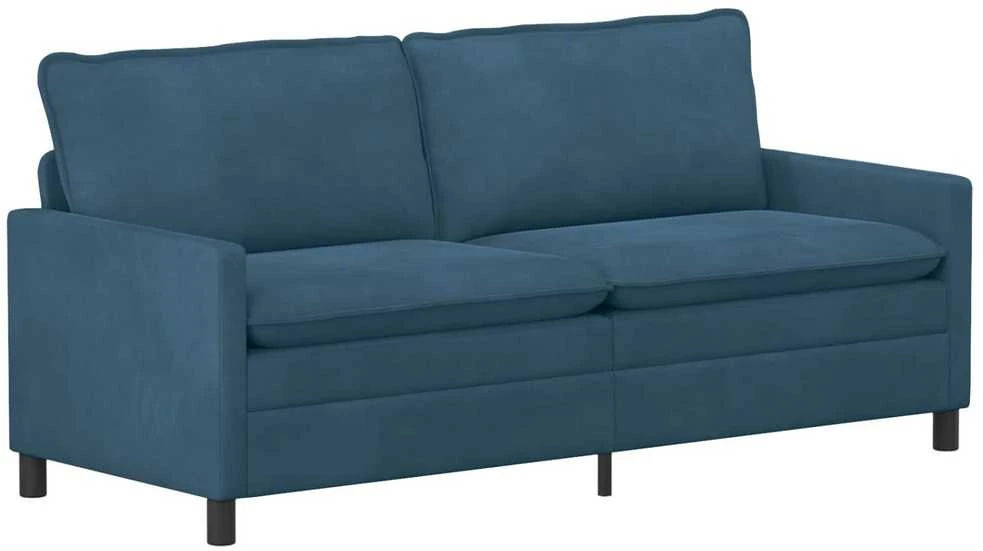 Sofa Sofos komplektas 2 vnt. Mėlyna Aksomas