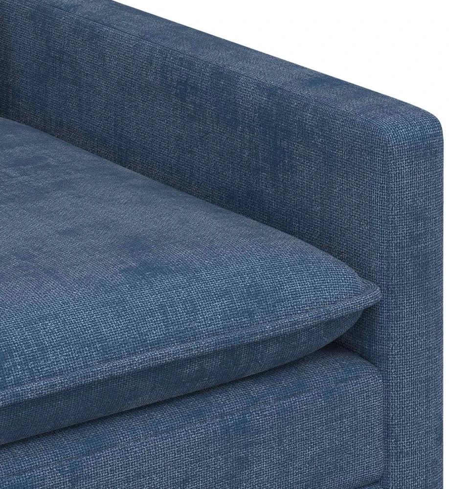 Sofa Sofos komplektas 2 vnt. Mėlyna Poliesteris