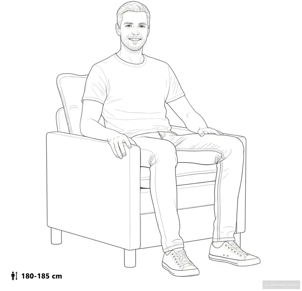 Sofa Sofos komplektas 2 vnt. Mėlyna Poliesteris