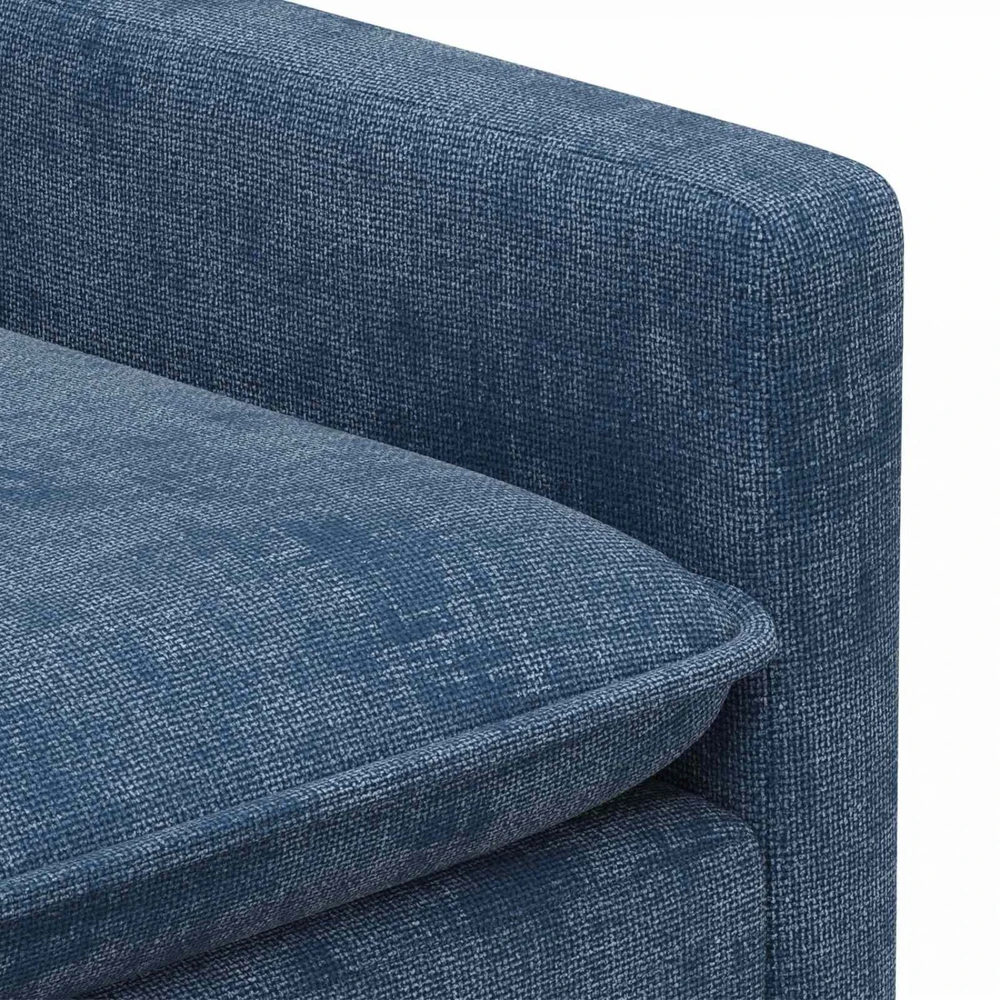 Sofa Sofos komplektas 2 vnt. Mėlyna Poliesteris