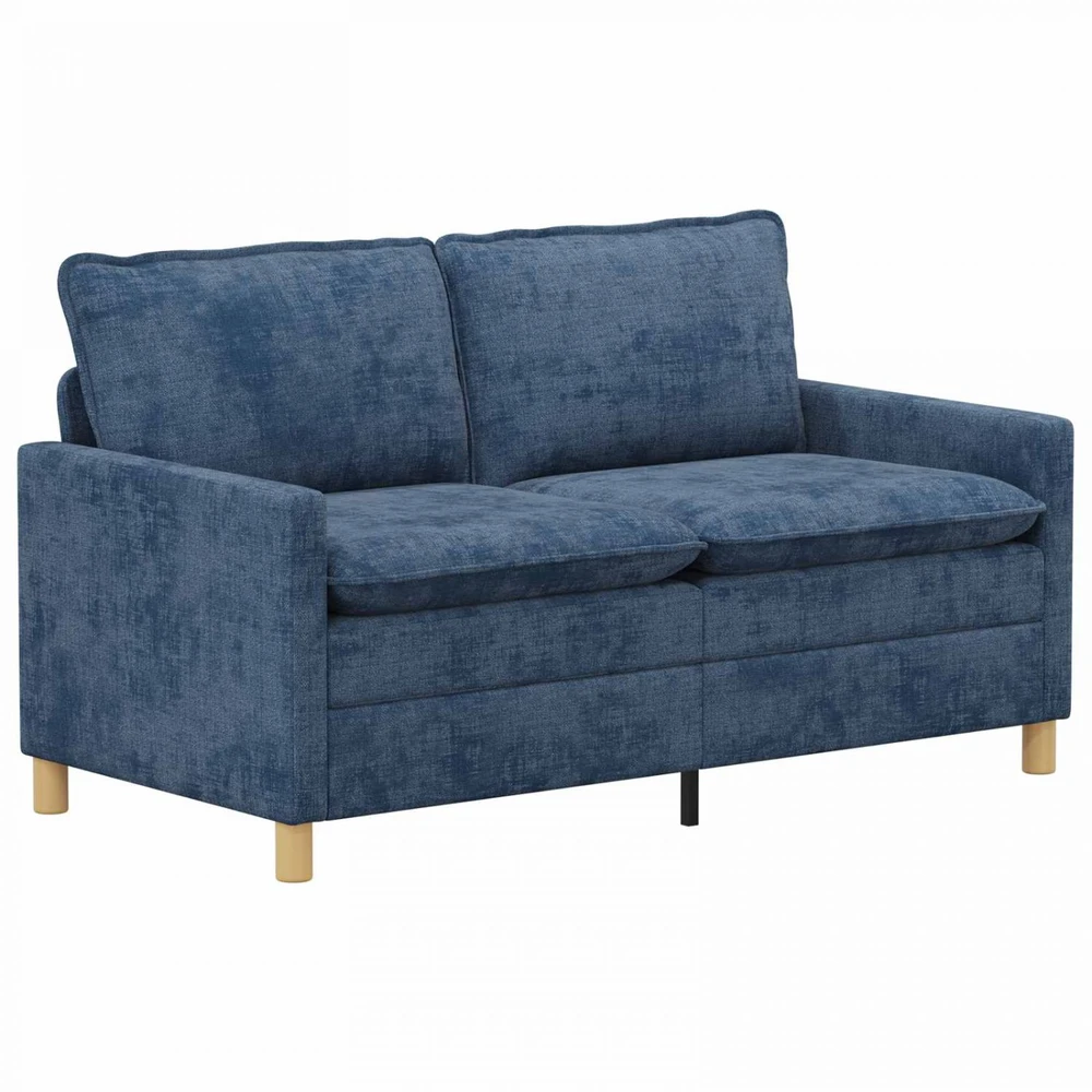 Sofa Sofos komplektas 2 vnt. Mėlyna Poliesteris