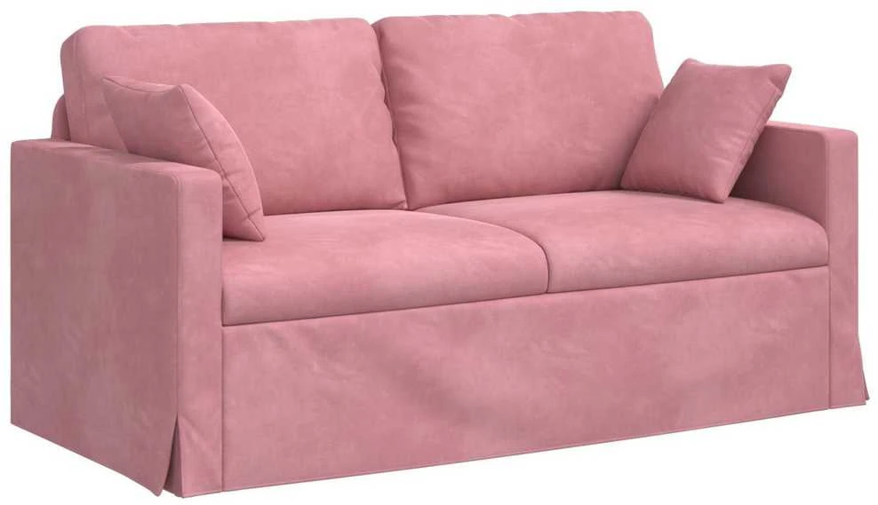 Sofa Sofos komplektas 2 vnt. Rožinė Aksomas