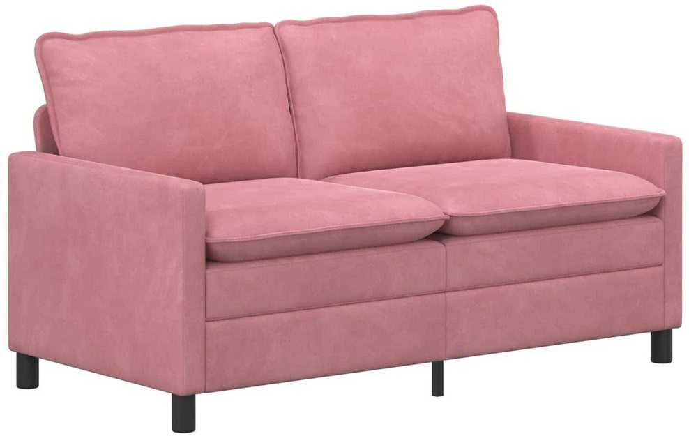Sofa Sofos komplektas 2 vnt. Rožinė Aksomas