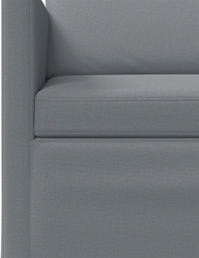 Sofa Sofos komplektas 2 pcs Šviesiai pilka Audinys