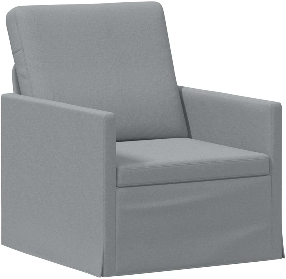 Sofa Sofos komplektas 2 pcs Šviesiai pilka Audinys