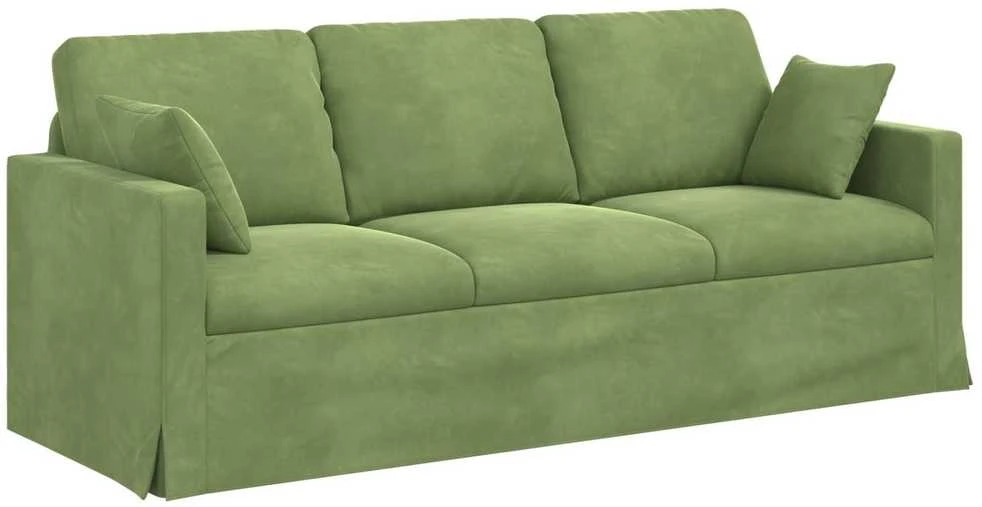 Sofa Sofos komplektas 2 vnt. Šviesiai žalia Aksomas