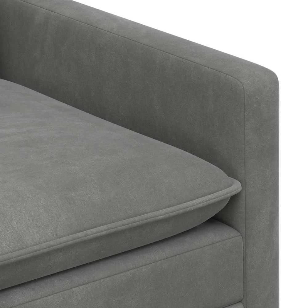 Sofa Sofos komplektas 2 vnt. Tamsiai pilka Aksomas