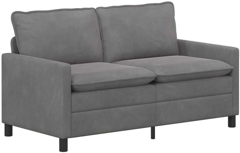 Sofa Sofos komplektas 2 vnt. Tamsiai pilka Aksomas