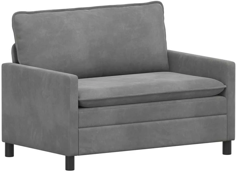 Sofa Sofos komplektas 2 vnt. Tamsiai pilka Aksomas