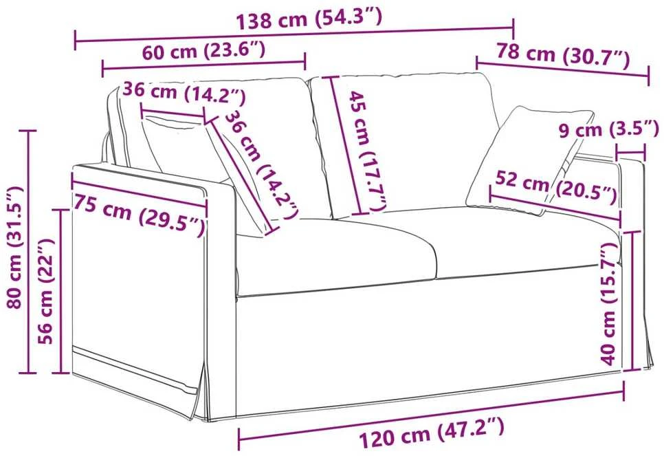 Sofa Sofos komplektas 2 vnt. Tamsiai pilka Aksomas