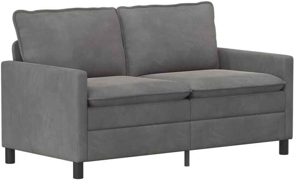 Sofa Sofos komplektas 2 vnt. Tamsiai pilka Aksomas
