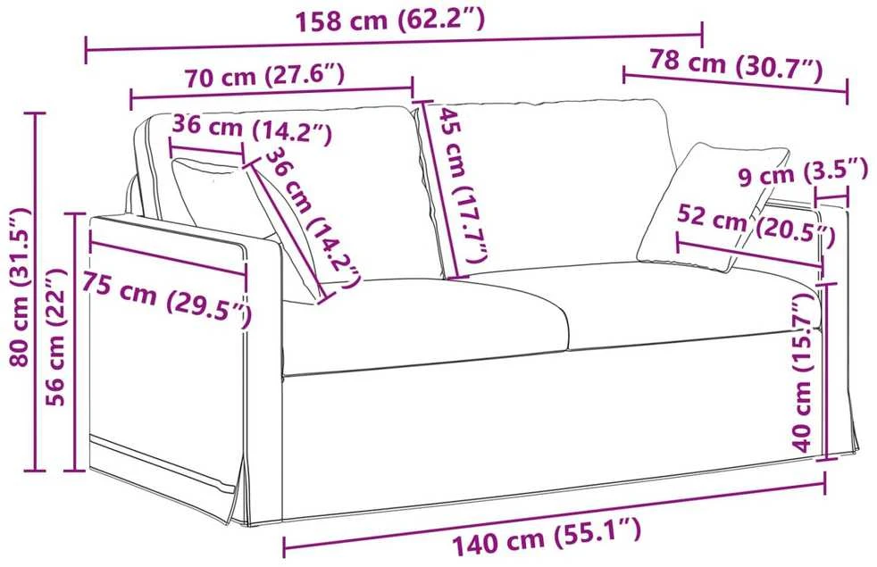 Sofa Sofos komplektas 2 vnt. Tamsiai pilka Aksomas