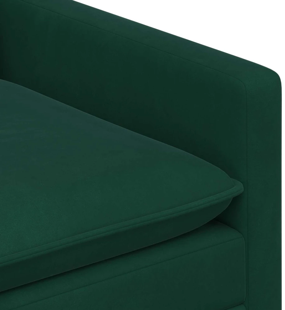 Sofa Sofos komplektas 2 vnt. Tamsiai žalia Aksomas