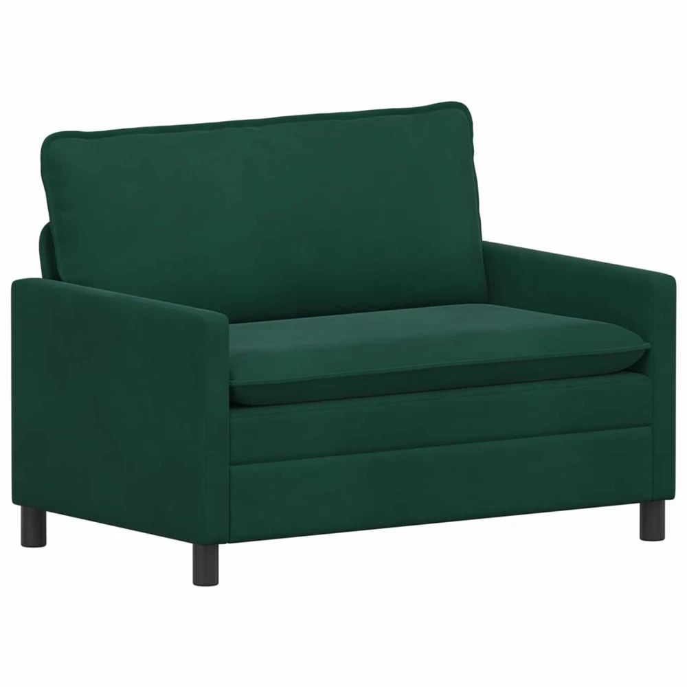 Sofa Sofos komplektas 2 vnt. Tamsiai žalia Aksomas