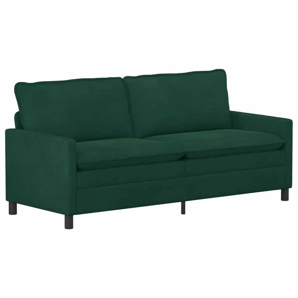 Sofa Sofos komplektas 2 vnt. Tamsiai žalia Aksomas