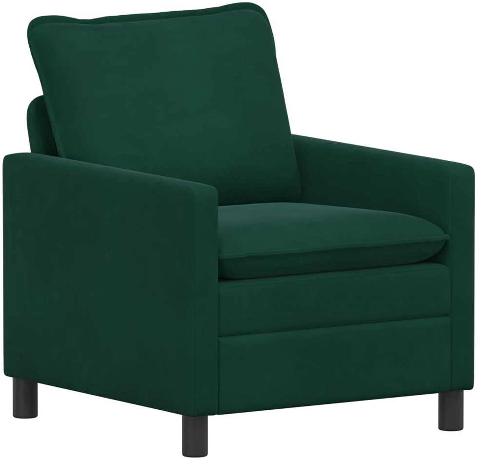 Sofa Sofos komplektas 2 vnt. Tamsiai žalia Aksomas