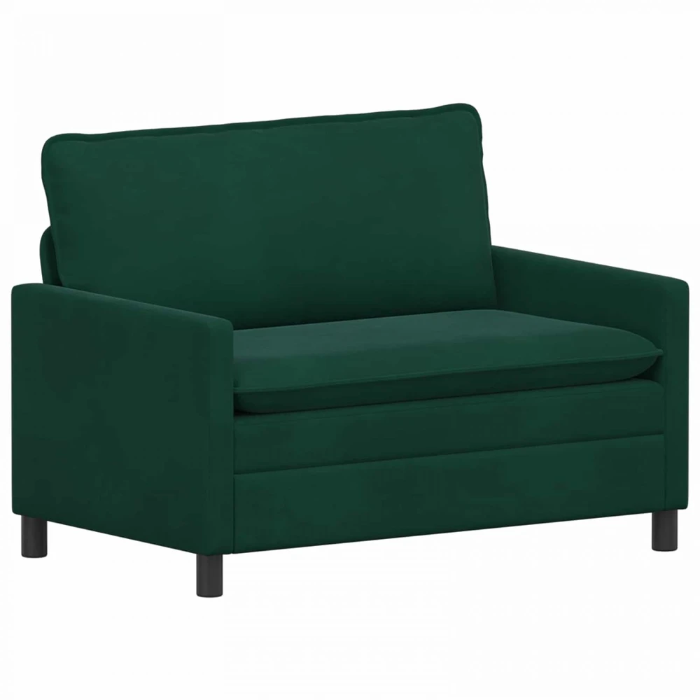 Sofa Sofos komplektas 2 vnt. Tamsiai žalia Aksomas