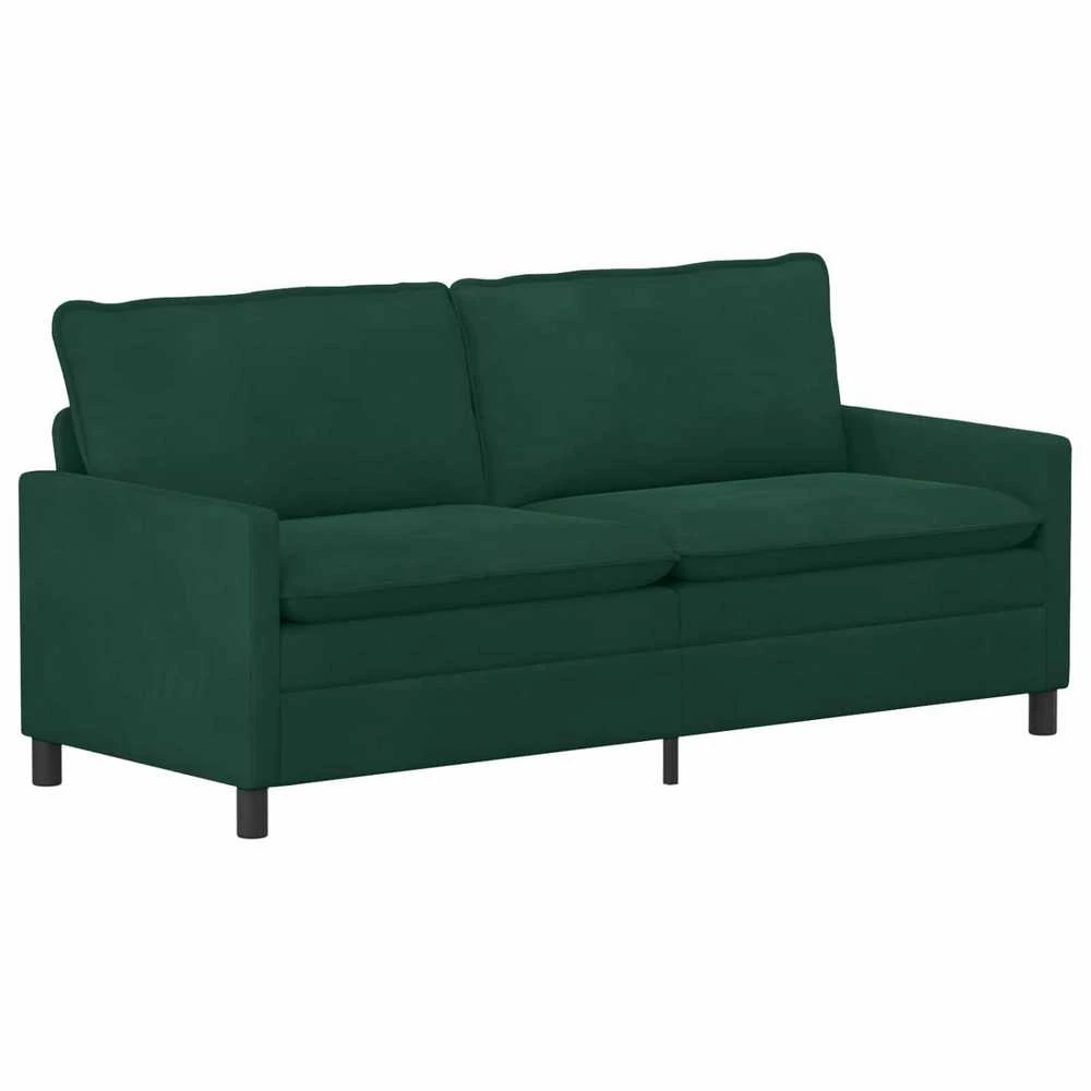 Sofa Sofos komplektas 2 vnt. Tamsiai žalia Aksomas