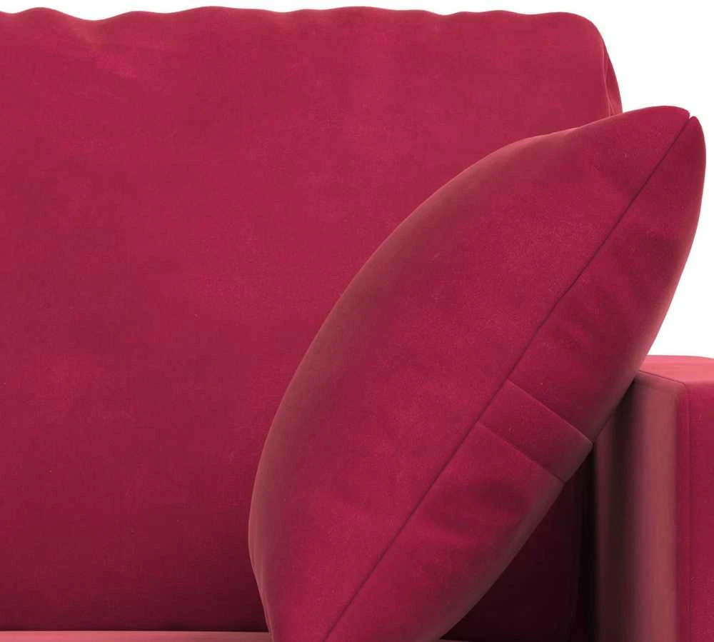 Sofa Sofos komplektas 2 vnt. Vyno raudona Aksomas