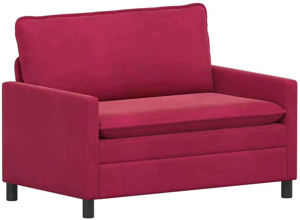 Sofa Sofos komplektas 2 vnt. Vyno raudona Aksomas