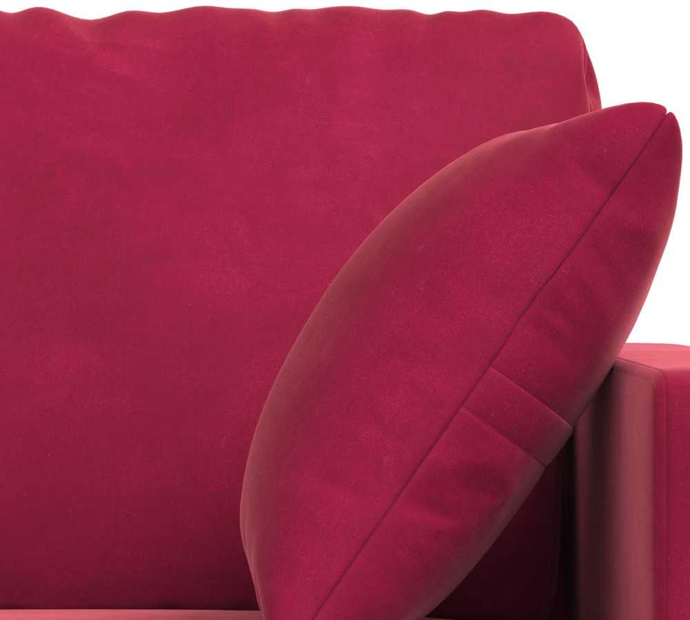 Sofa Sofos komplektas 2 vnt. Vyno raudona Aksomas