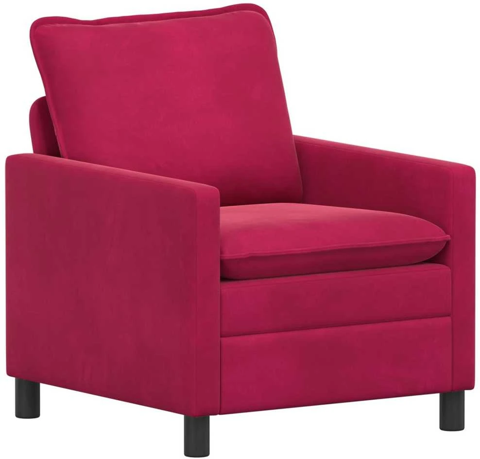 Sofa Sofos komplektas 2 vnt. Vyno raudona Aksomas
