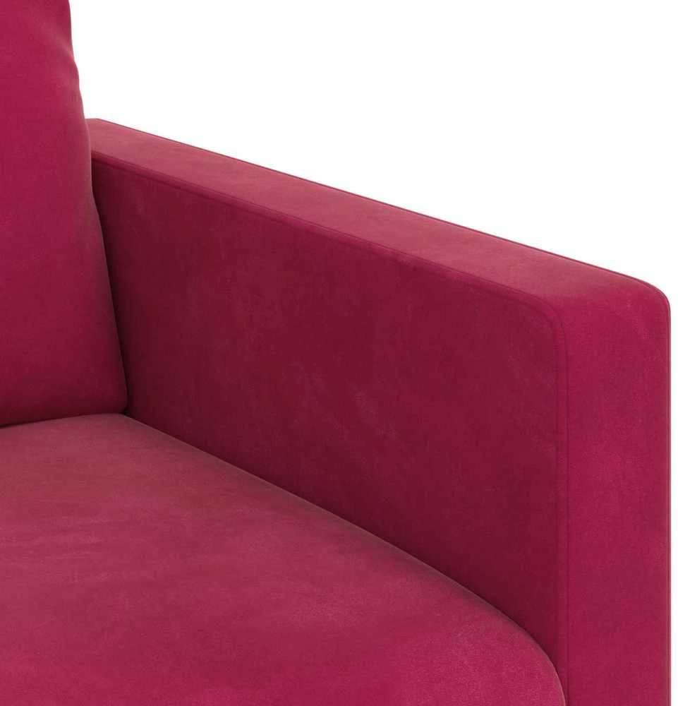 Sofa Sofos komplektas 2 vnt. Vyno raudona Aksomas
