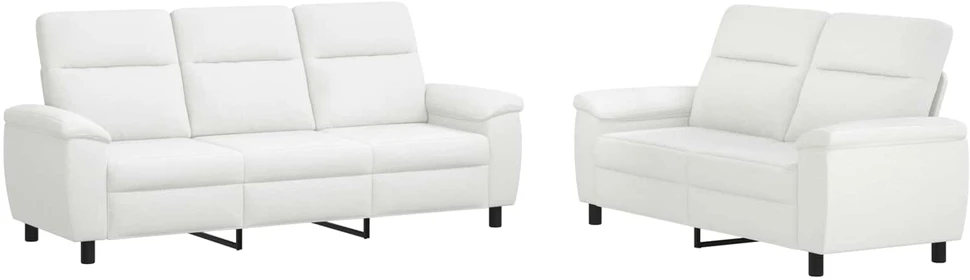 Sofa Sofos komplektas 2 vnt. Balta Audinys