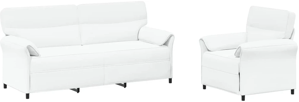 Sofa Sofos komplektas 2 vnt. Balta Audinys