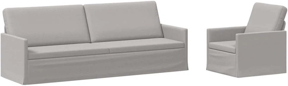 Sofa Sofos komplektas 2 vnt. Debesų pilka Audinys