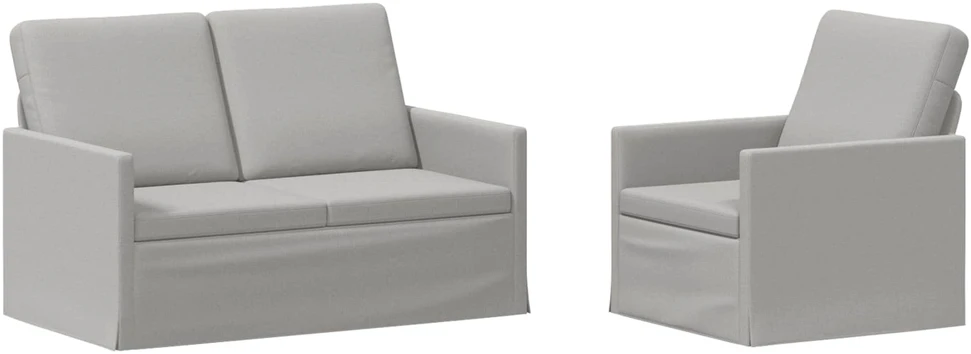 Sofa Sofos komplektas 2 vnt. Debesų pilka Audinys