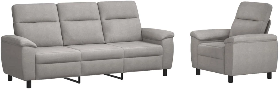 Sofa Sofos komplektas 2 vnt. Debesų pilka Audinys