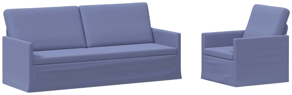 Sofa Sofos komplektas 2 vnt. Džinsinės mėlynos Audinys