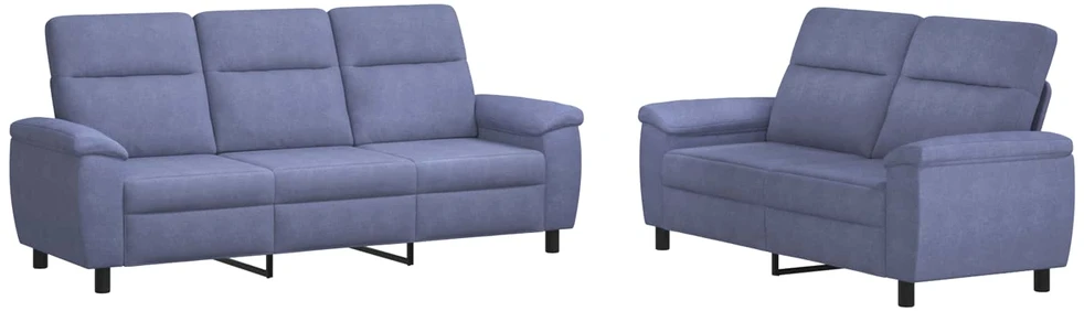 Sofa Sofos komplektas 2 vnt. Džinsinės mėlynos Audinys