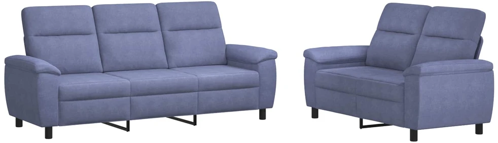 Sofa Sofos komplektas 2 vnt. Džinsinės mėlynos Audinys