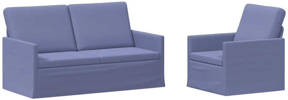 Sofa Sofos komplektas 2 vnt. Džinsinės mėlynos Audinys