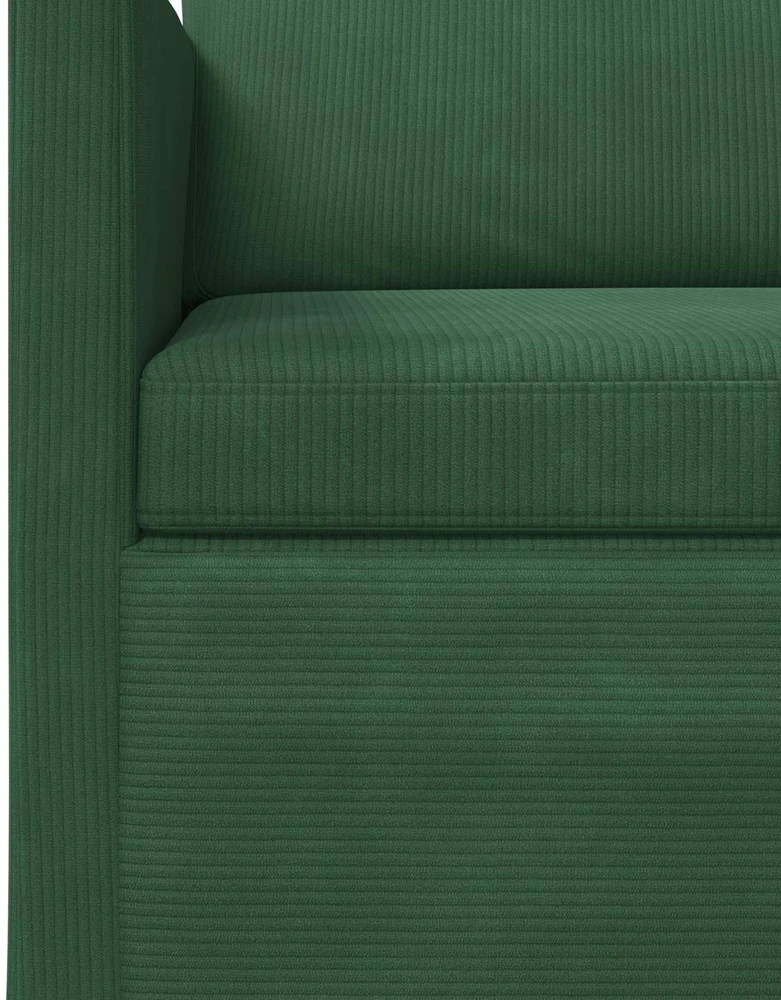 Sofa Sofos komplektas 2 vnt. Džiunglių žalia Kordūrinis audinys