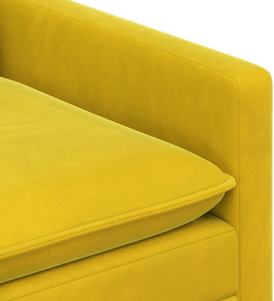 Sofa Sofos komplektas 2 vnt. Geltona Aksomas